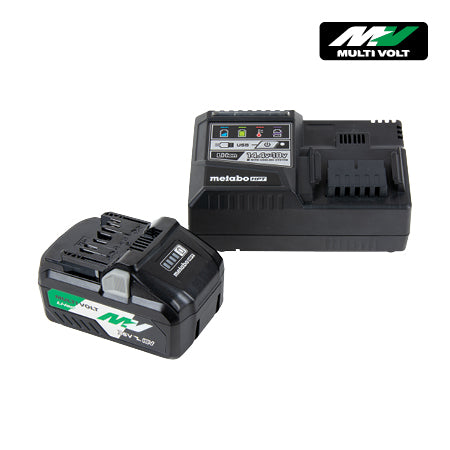 METABO HPT 36V/18V MULTIVOLT™ LITHIUM ION SLIDE BATTERY AND CHARGER STARTER KIT  [UC18YSL3B1]